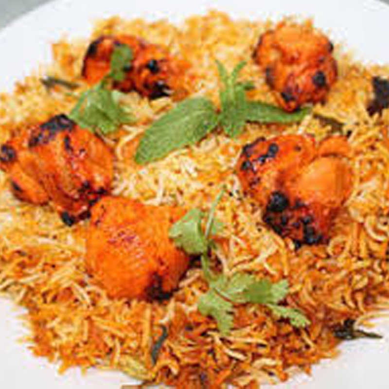 Pulao with Tikka Boti